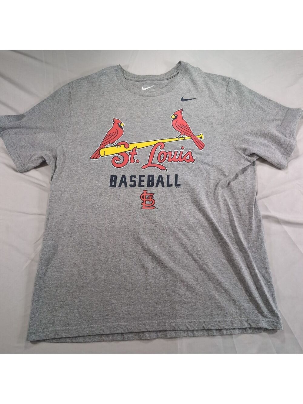 Nike St. Louis Baseball Gray T-Shirt XL